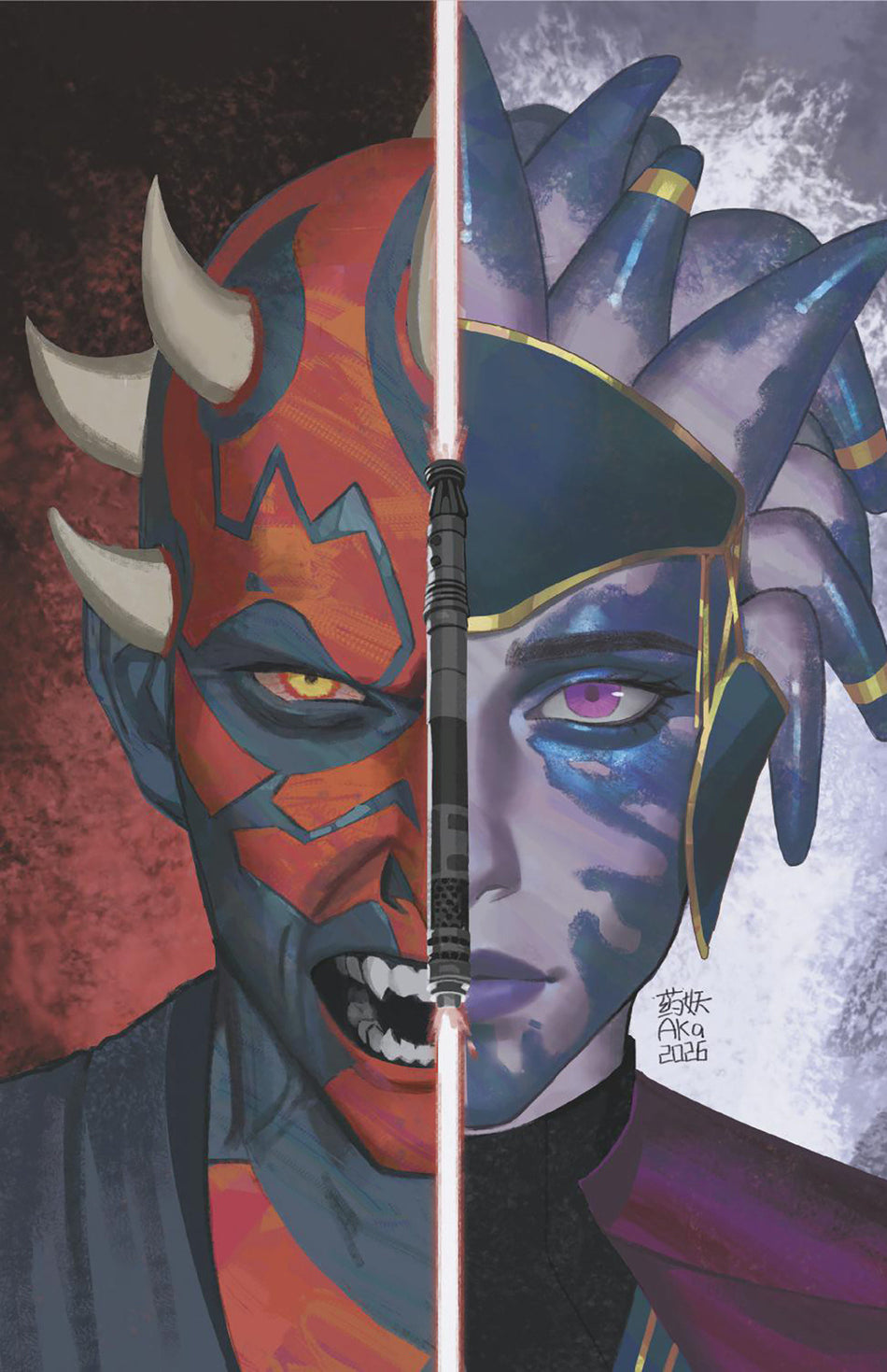 STAR WARS SHADOW OF MAUL #5 AKA HEADSHOT VIRGIN VAR CVR B