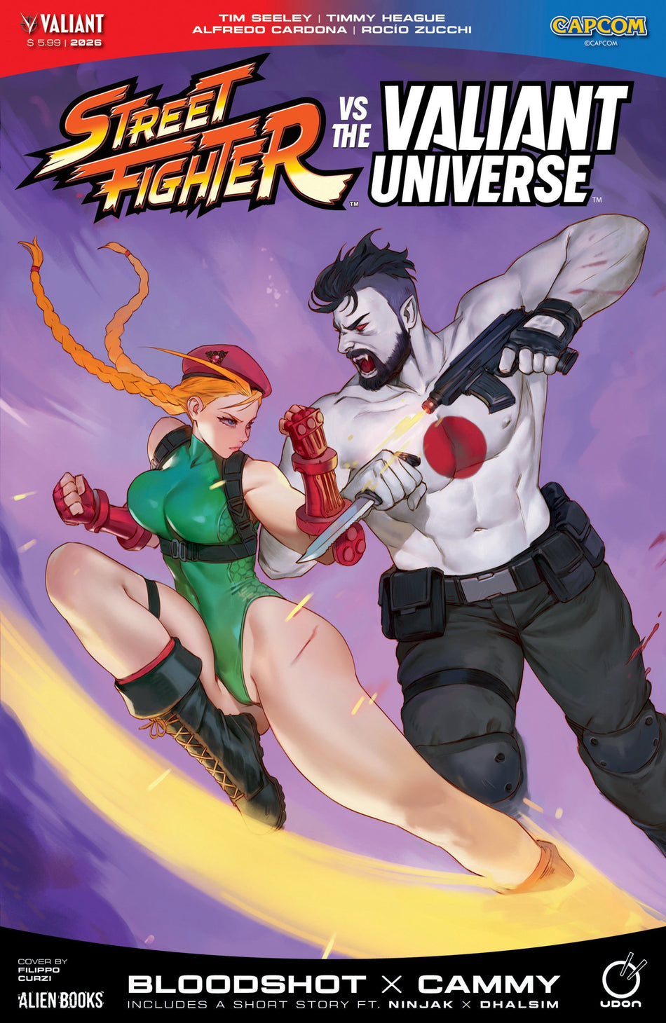 STREET FIGHTER VS THE VALIANT UNIVERSE SPECIAL COVER A CURZI CVR A