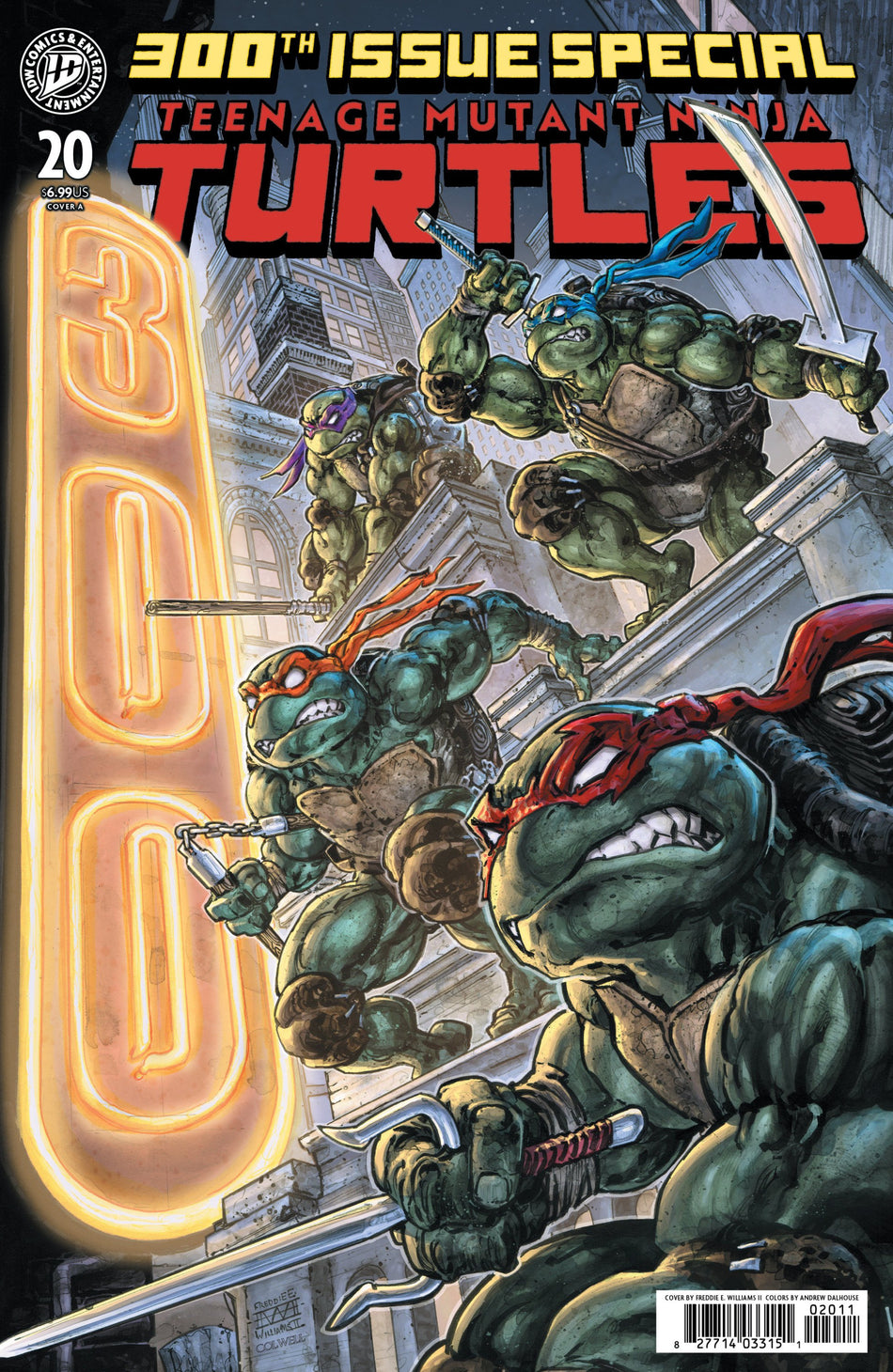 TEENAGE MUTANT NINJA TURTLES #20 300TH ISSUE SPECIAL COVER A WILLIAMS II CVR A