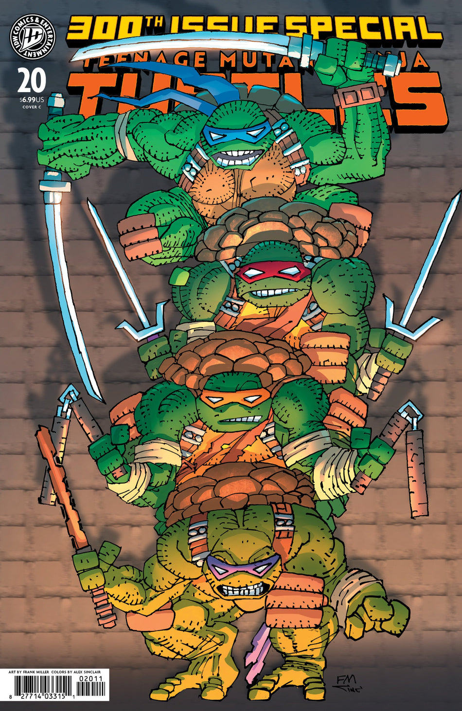 TEENAGE MUTANT NINJA TURTLES #20 300TH ISSUE SPECIAL VAR C MILLER CVR C