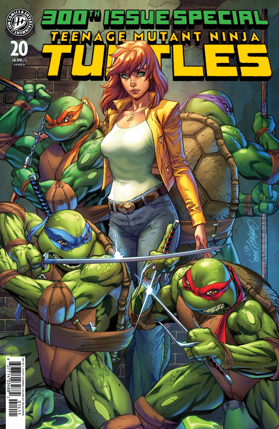 TEENAGE MUTANT NINJA TURTLES #20 300TH ISSUE SPECIAL VAR D CAMPBELL CVR D