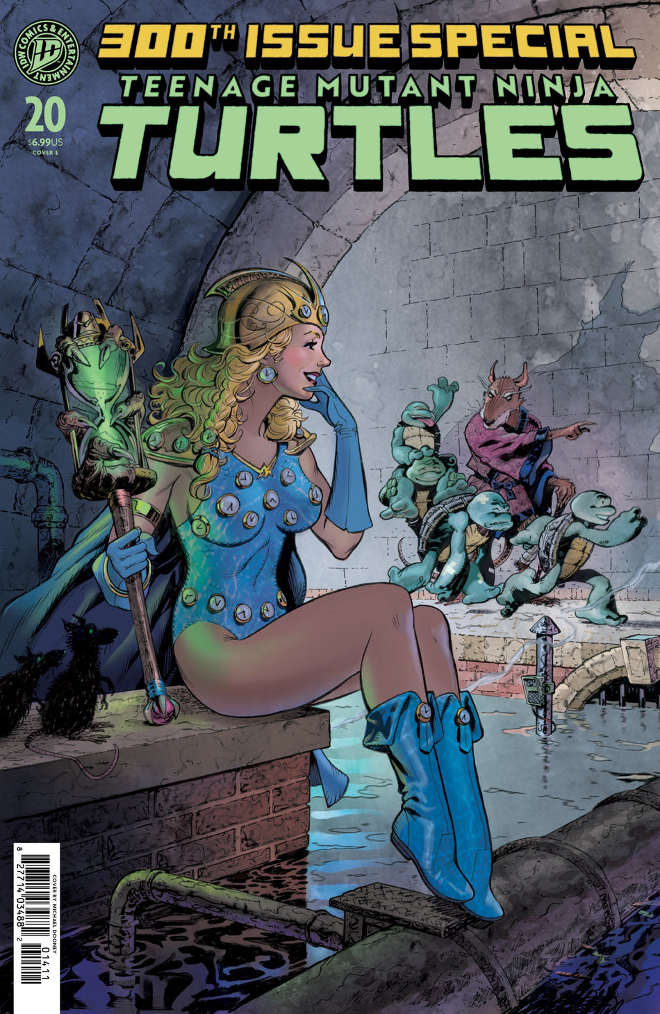 TEENAGE MUTANT NINJA TURTLES #20 300TH ISSUE SPECIAL VAR E DOONEY CVR E