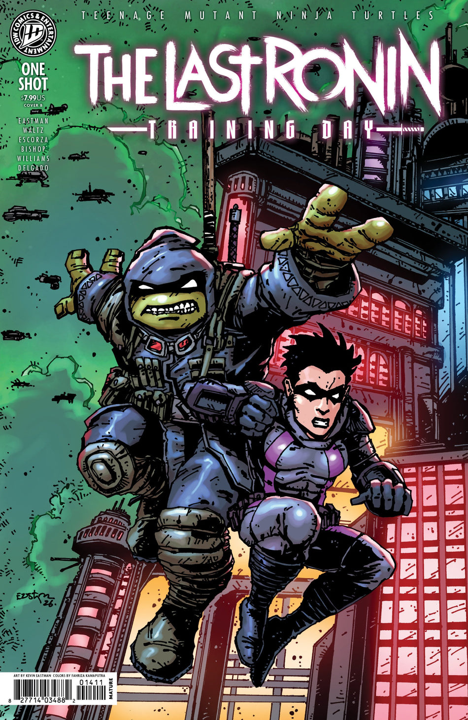 TEENAGE MUTANT NINJA TURTLES THE LAST RONIN--TRAINING DAY VAR B EASTMAN CVR B