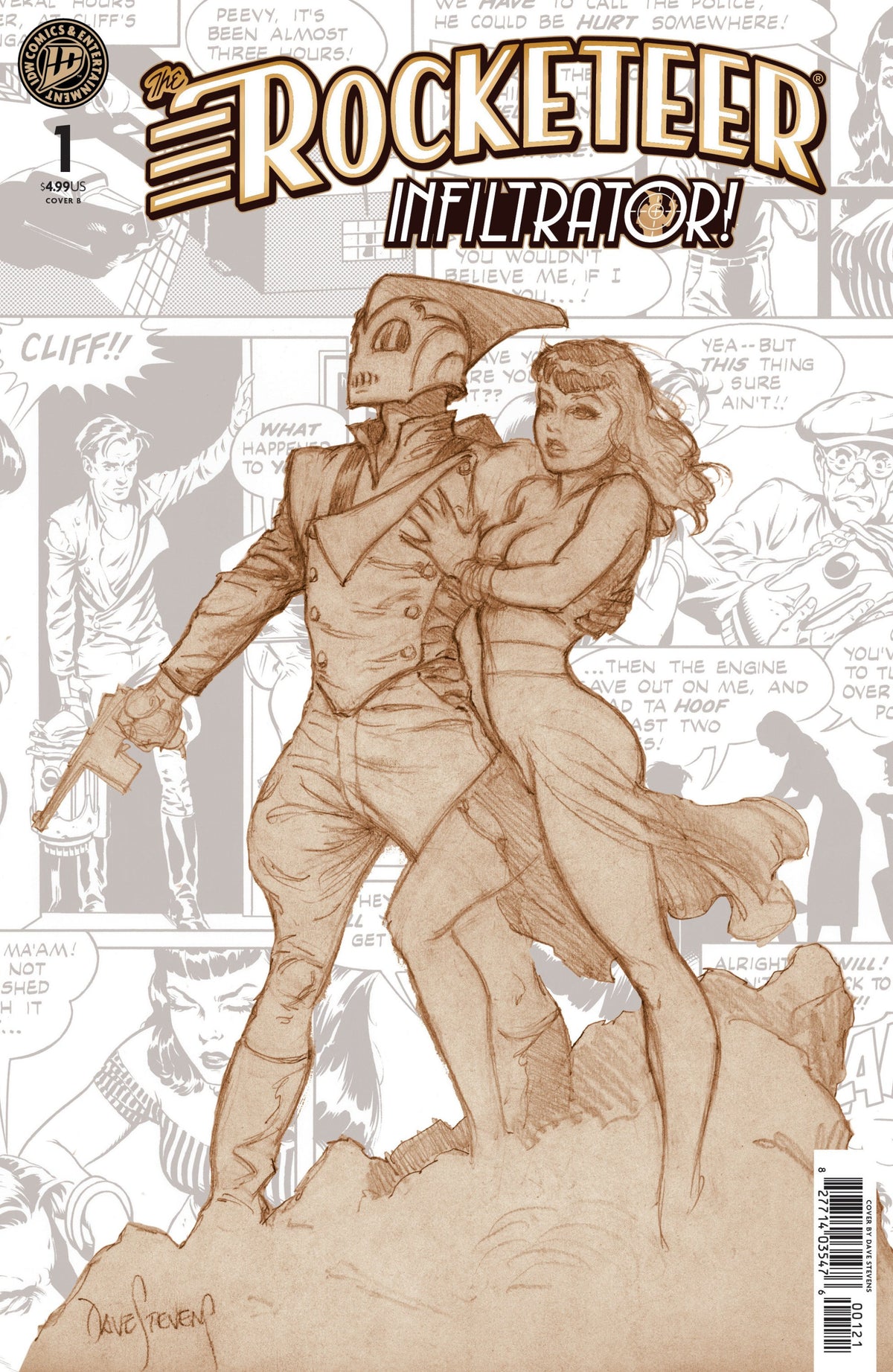 ROCKETEER INFILTRATOR #1 CVR B STEVENS