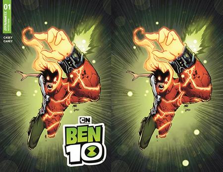 BEN 10 #1 CVRS ZI AND ZJ CHRIS MBER HEATBLAST DYNAMITE COM EXCLUSIVE BUNDLE OF 2 VAR CVR A