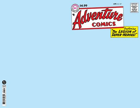 ADVENTURE COMICS #247 FACSIMILE EDITION CVR B BLANK CARD STOCK VAR
