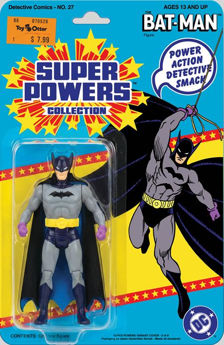 DETECTIVE COMICS #27 FACSIMILE EDITION CVR B JASON GEYER & ALEX SAVIUK FIRST APPEARANCE BATMAN SUPER POWERS ACTION FIGURE CARD STOCK VAR 2026