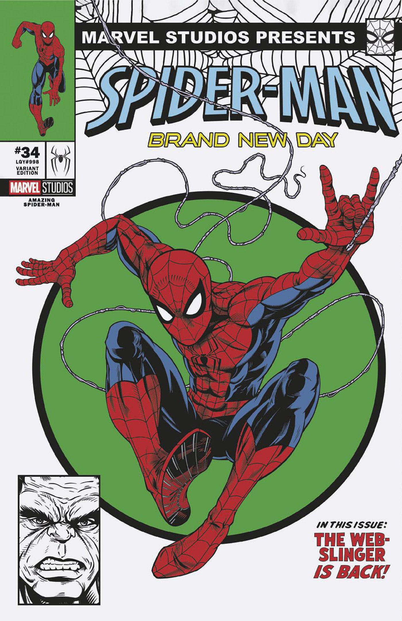 AMAZING SPIDER-MAN #34 ADAM STAFFORD SPIDER-MAN BRAND NEW DAY MARVEL STUDIOS VAR CVR F