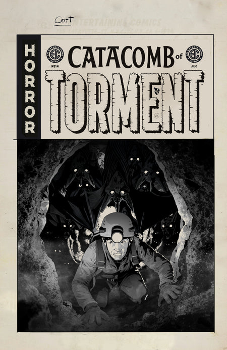 EC CATACOMB OF TORMENT #14 CVR D INC 1:20 DANNY LUCKERT BW ARTIST EDITION VAR 1:20 INCV