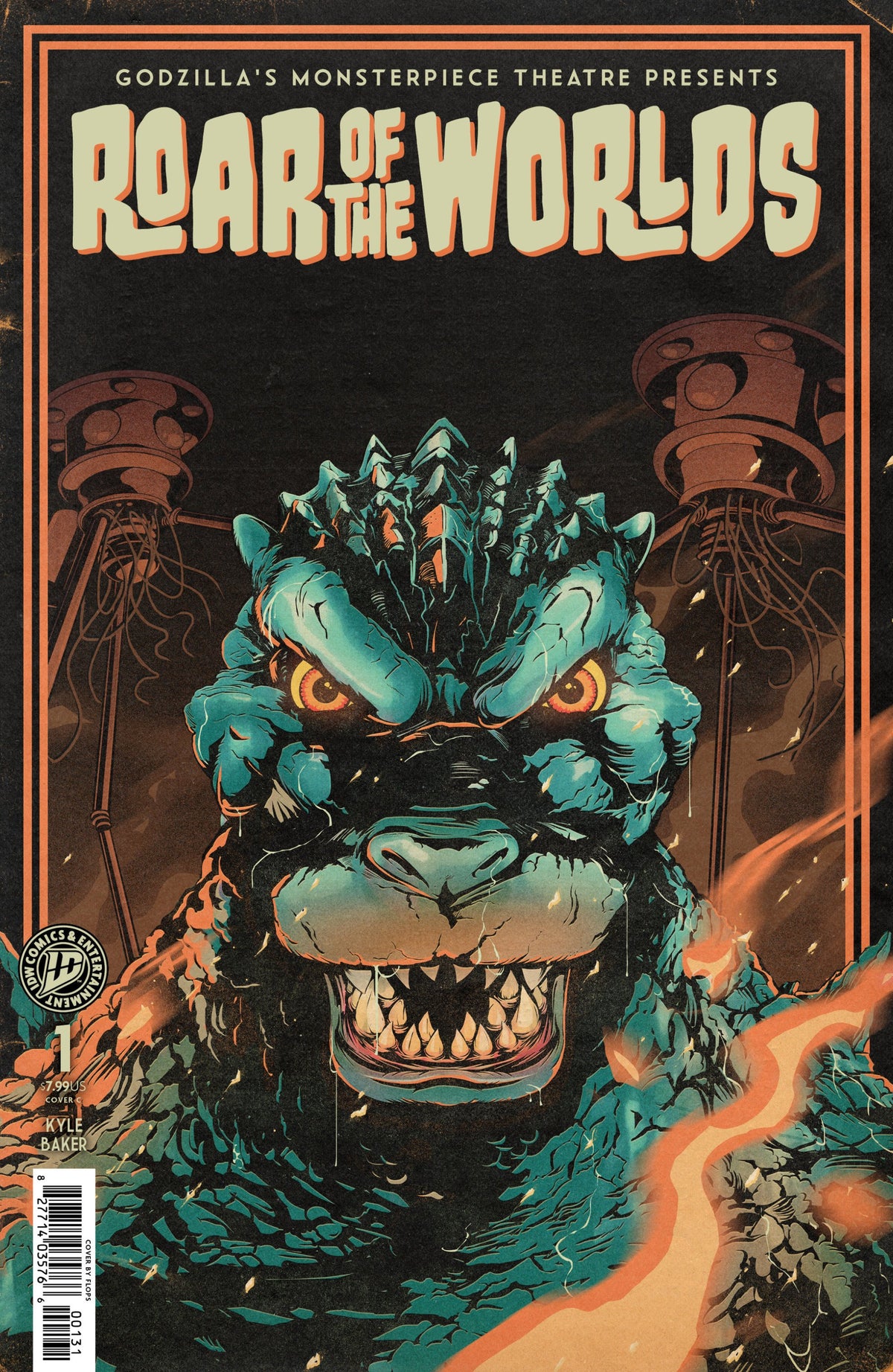 GODZILLAS MONSTERPIECE THEATRE PRESENTS ROAR OF THE WORLDS VAR C FLOPS CVR C
