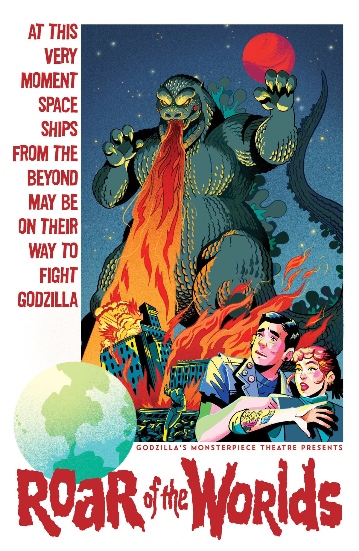 GODZILLAS MONSTERPIECE THEATRE PRESENTS ROAR OF THE WORLDS VAR RI 10 GOUX CVR D 1:10 INCV