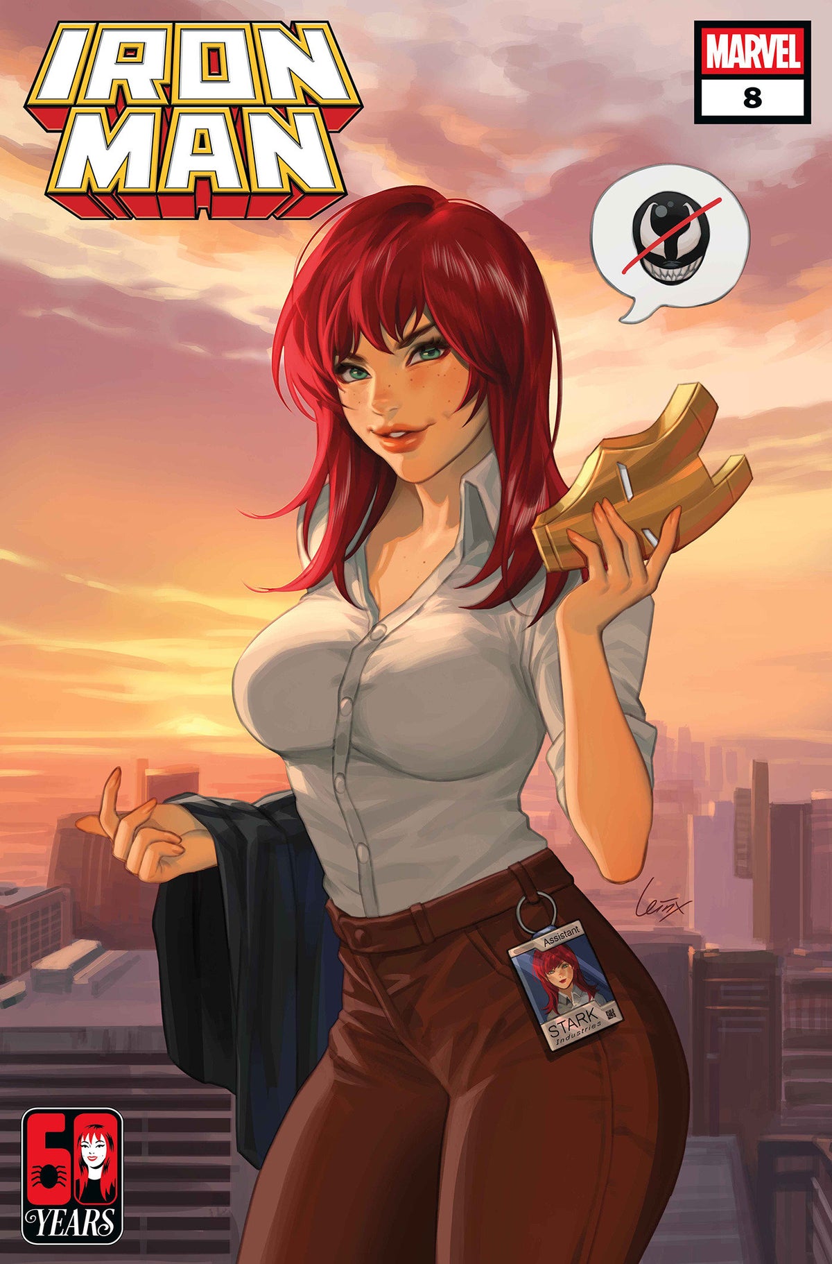 IRON MAN #8 LEIRIX MARY JANE WATSON VAR CVR D