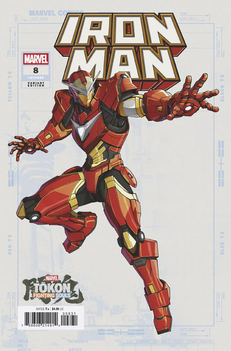 IRON MAN #8 MARVEL TOKON FIGHTING SOULS VAR CVR C