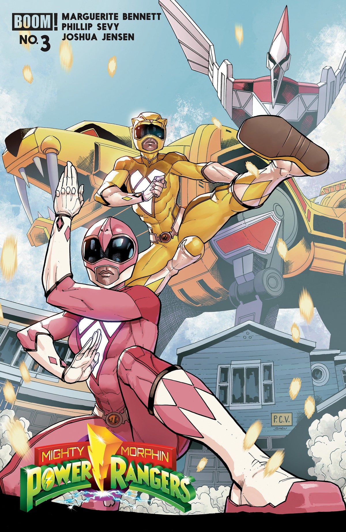 MIGHTY MORPHIN POWER RANGERS 2026 #3 B VAR DRESSED SEVY CVR B