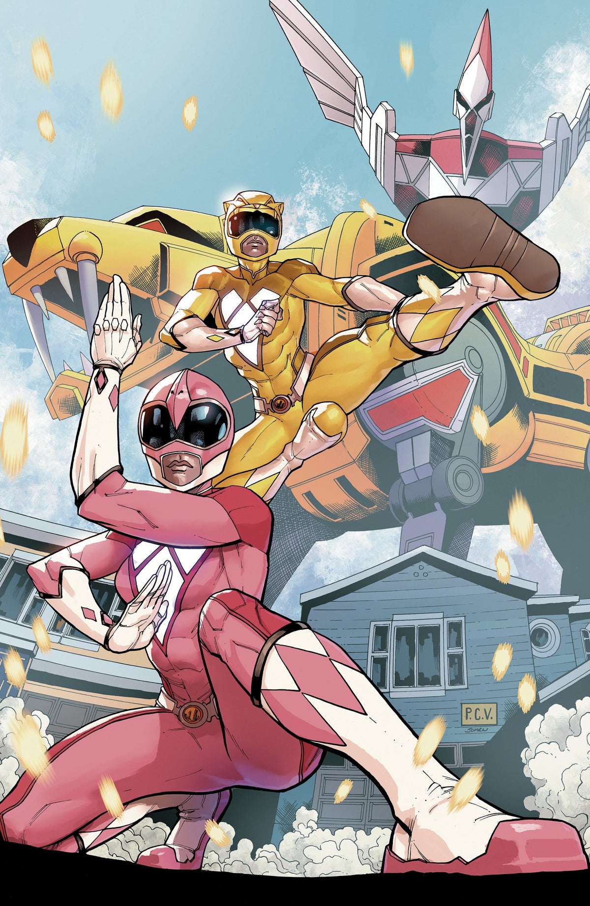 MIGHTY MORPHIN POWER RANGERS 2026 #3 F 1:10 INCV FOIL VAR FULL ART FOIL SEVY CVR F 1:10 INCV