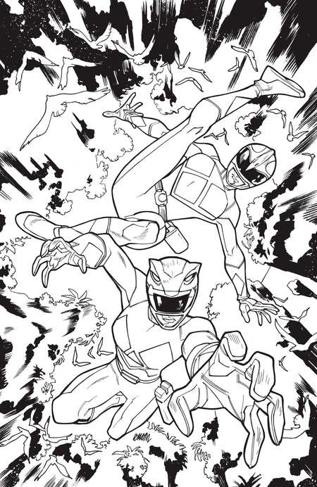MIGHTY MORPHIN POWER RANGERS 2026 #3 H 1:25 INCV VAR FULL ART BALM CVR H 1:25 INCV