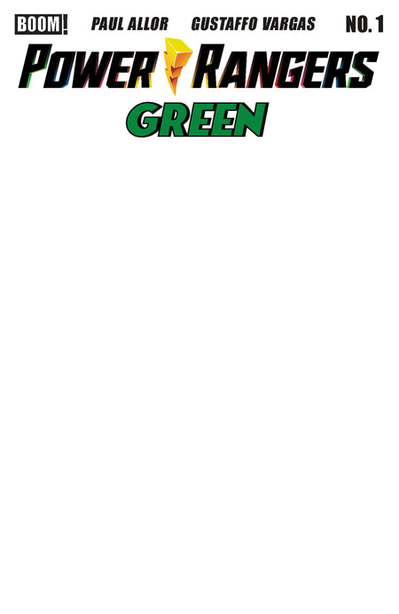 POWER RANGERS GREEN #1 D BLANK SKETCH VAR CVR D