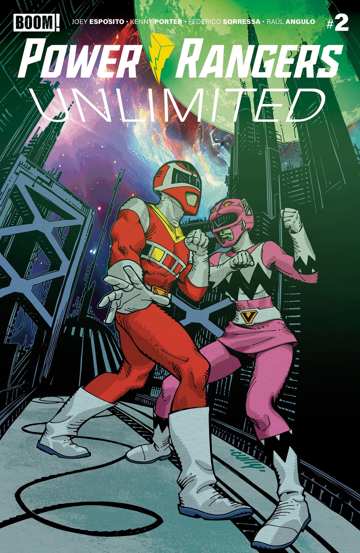 POWER RANGERS UNLIMITED #2 B VAR DRESSED HAMNER CVR B