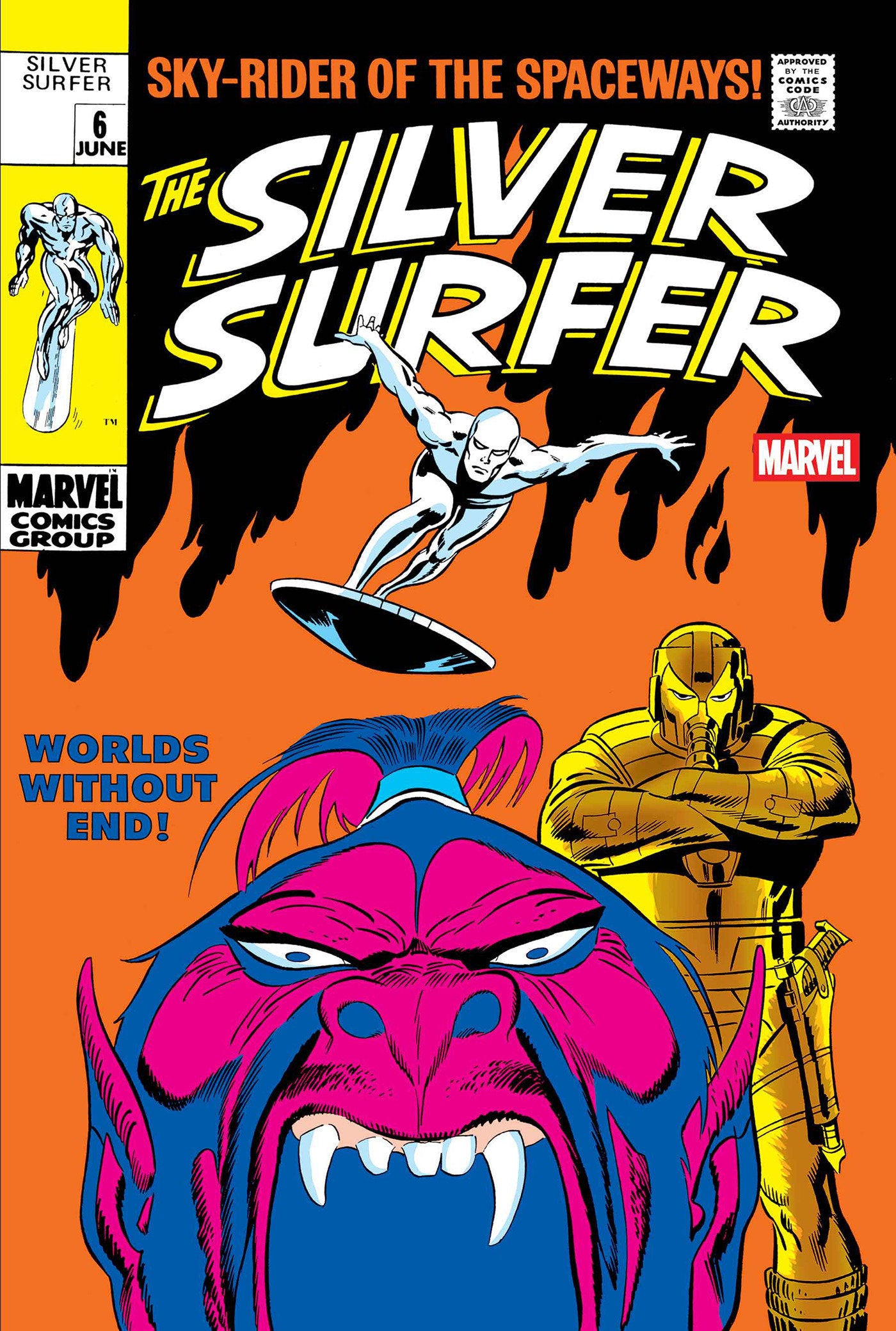 SILVER SURFER #6 FACSIMILE EDITION FOIL VAR CVR B