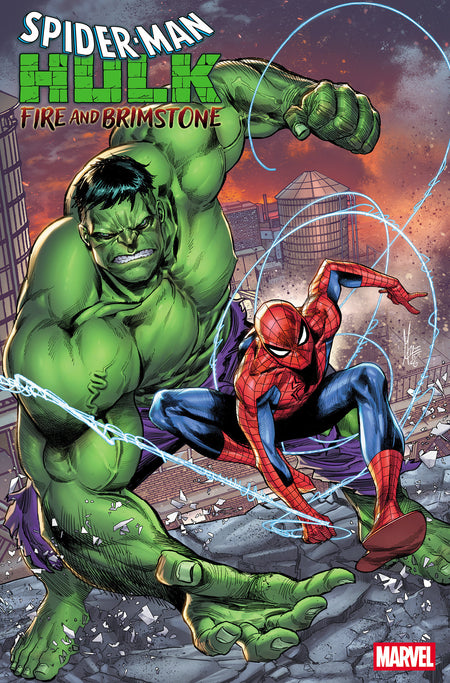 SPIDER-MAN HULK FIRE AND BRIMSTONE #1 MARCO CHECCHETTO FOIL VAR CVR B