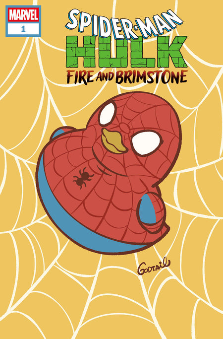 SPIDER-MAN HULK FIRE AND BRIMSTONE #1 GODTAIL MARVEL DUCK VAR CVR E