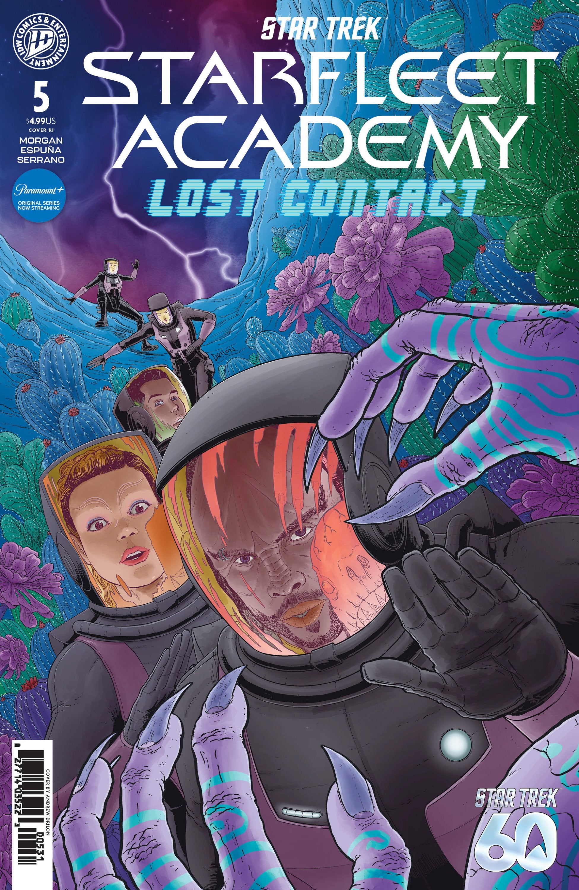 STAR TREK STARFLEET ACADEMY--LOST CONTACT #5 VAR RI 10 DRILON CVR C 1:10 INCV