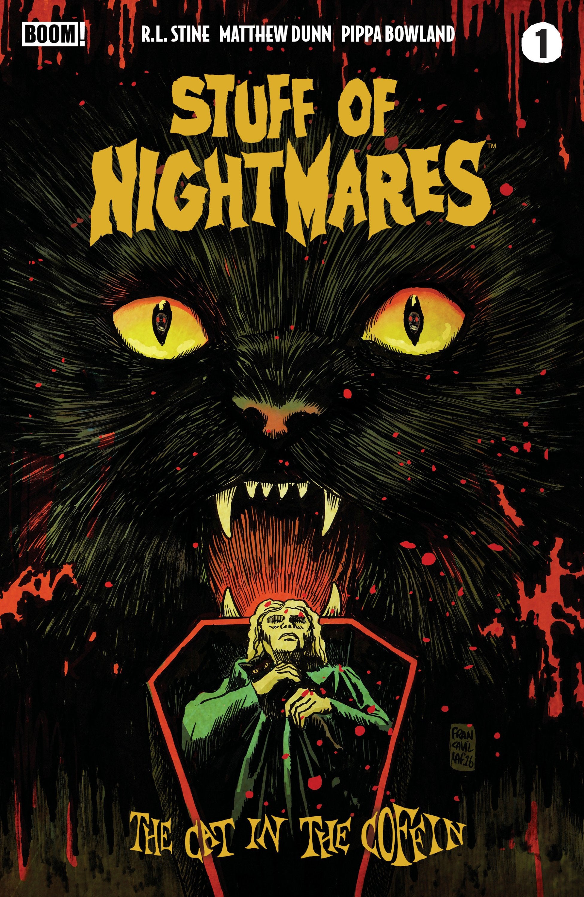 STUFF OF NIGHTMARES THE CAT IN THE COFFIN #1 A MAIN DRESSED FRANCAVILLA CVR A