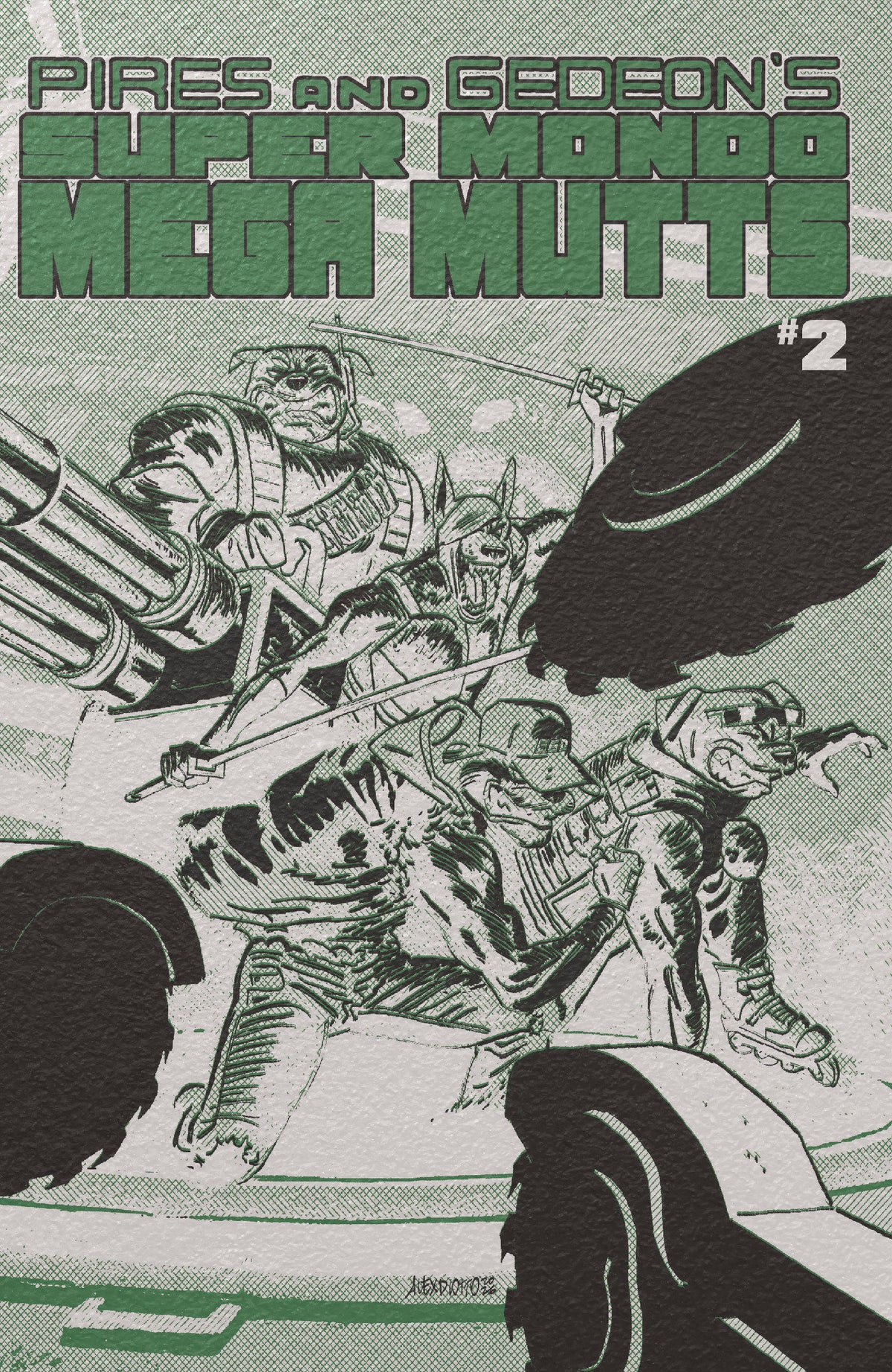 SUPER MONDO MEGA MUTTS #2 CVR E ALEX DIOTTO FOIL VAR