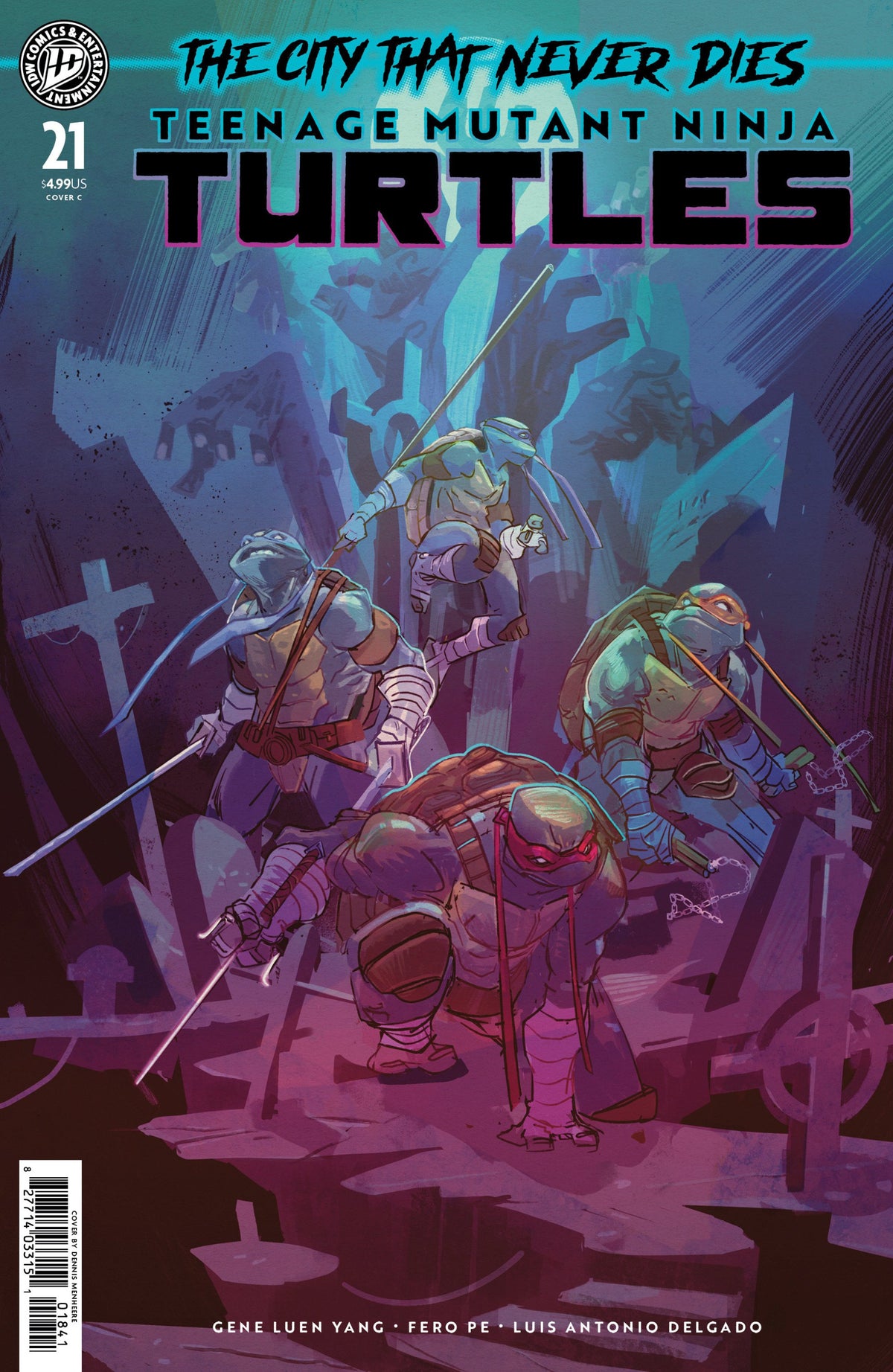 TEENAGE MUTANT NINJA TURTLES #21 VAR C MENHEERE CVR C