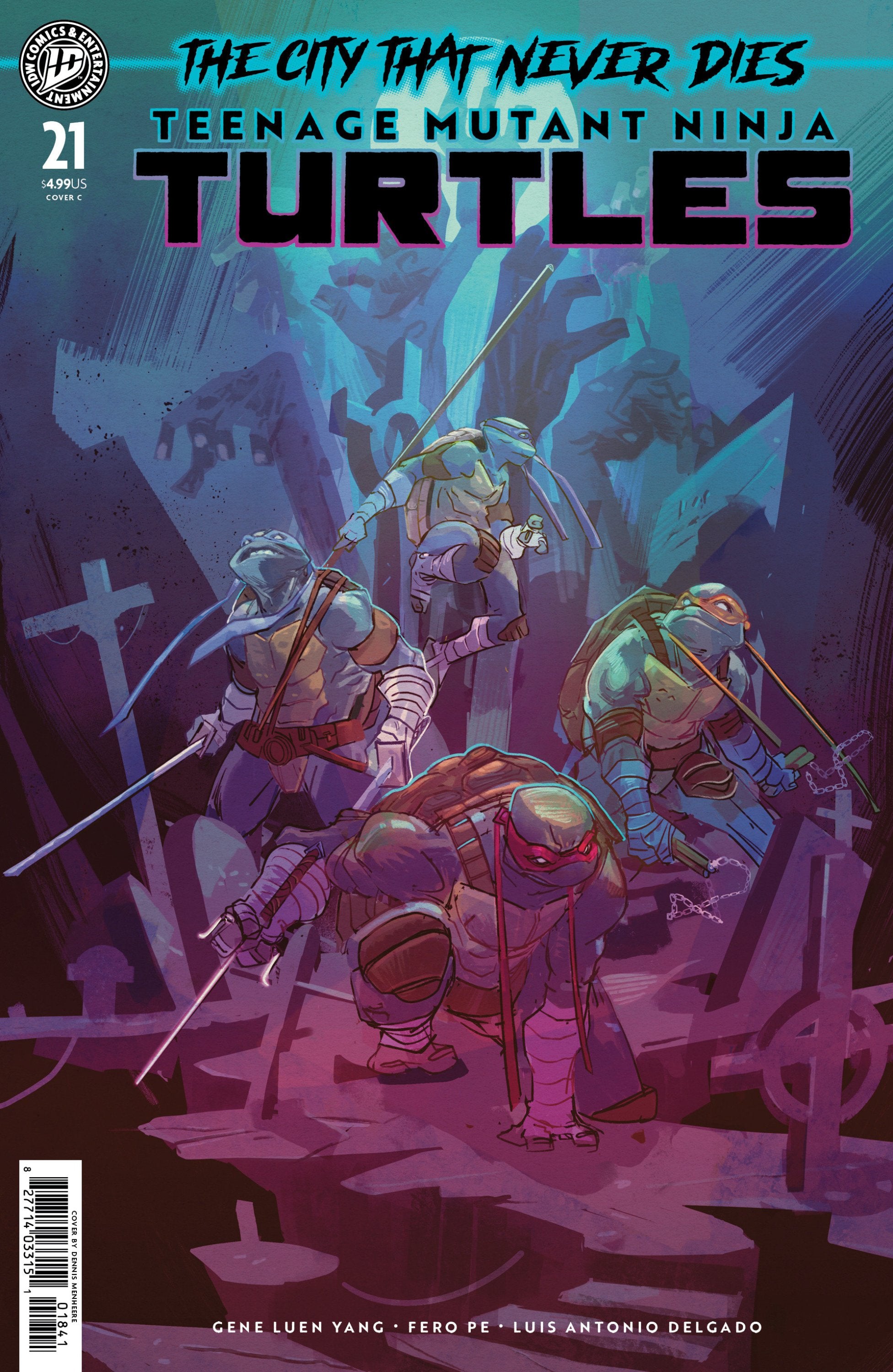 TEENAGE MUTANT NINJA TURTLES #21 VAR C MENHEERE CVR C