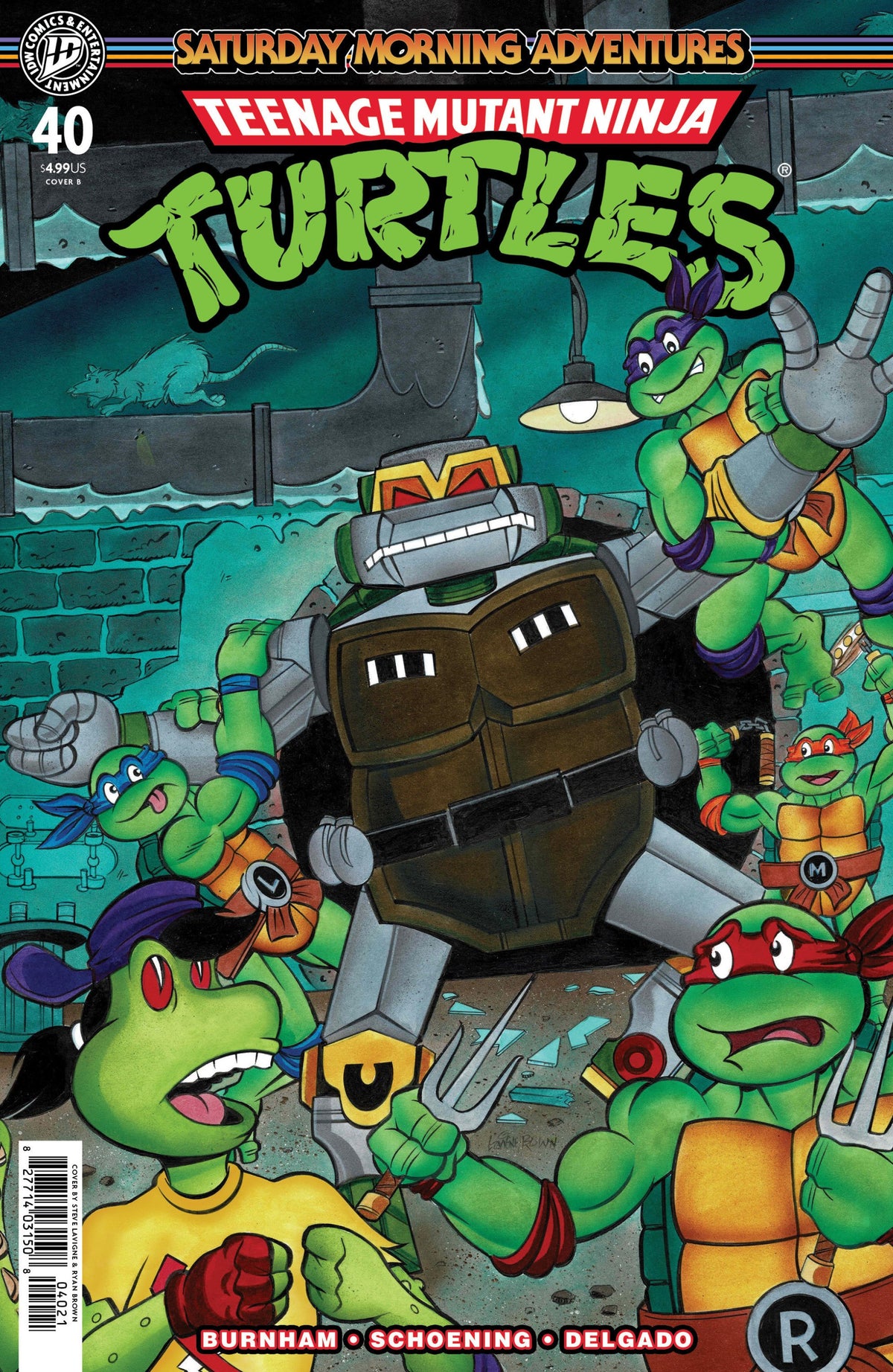 TEENAGE MUTANT NINJA TURTLES SATURDAY MORNING ADVENTURES #40 VAR B LAVIGNE CVR B