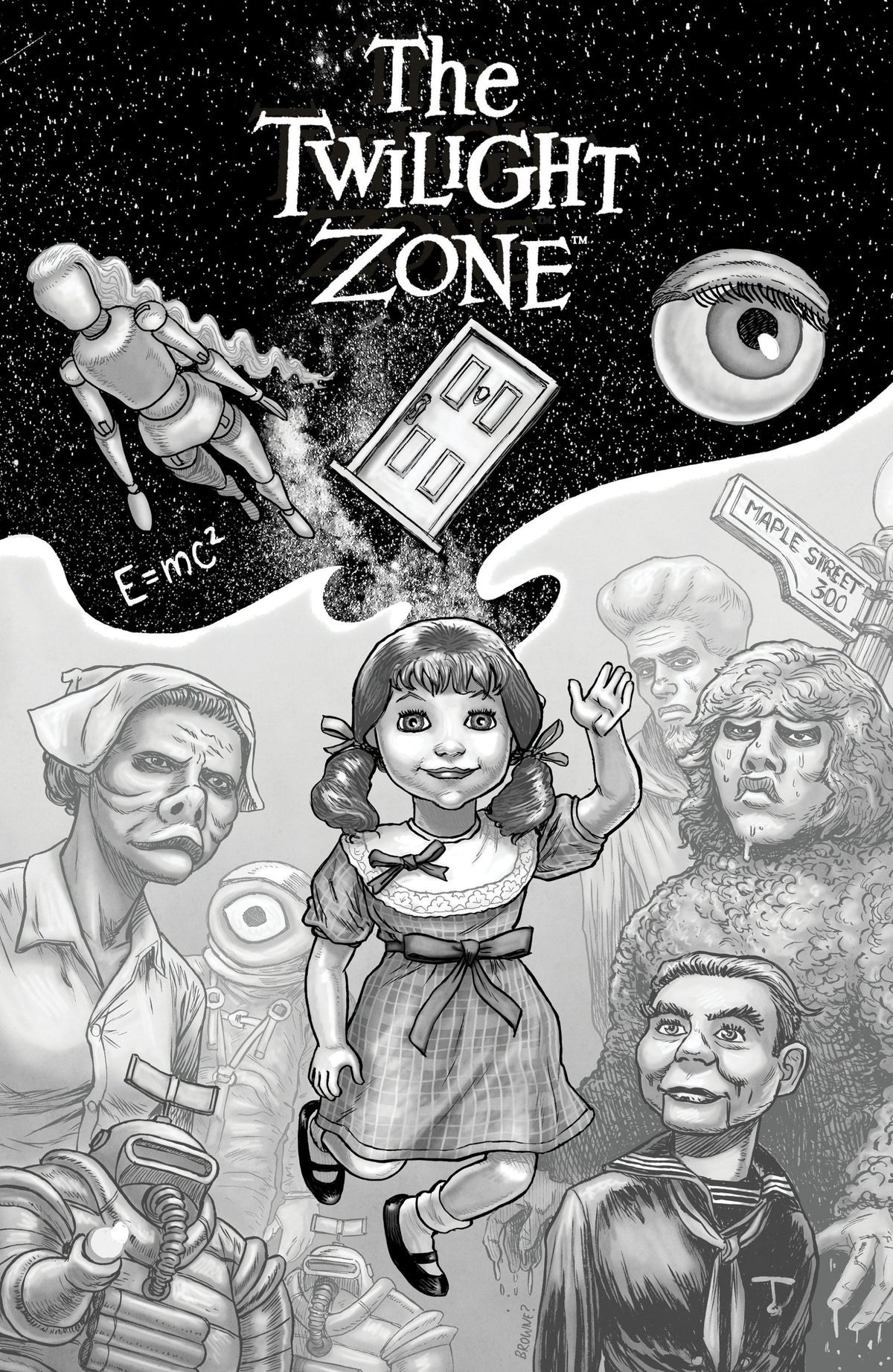 THE TWILIGHT ZONE #10 VAR RI 10 BROWNE CVR C 1:10 INCV