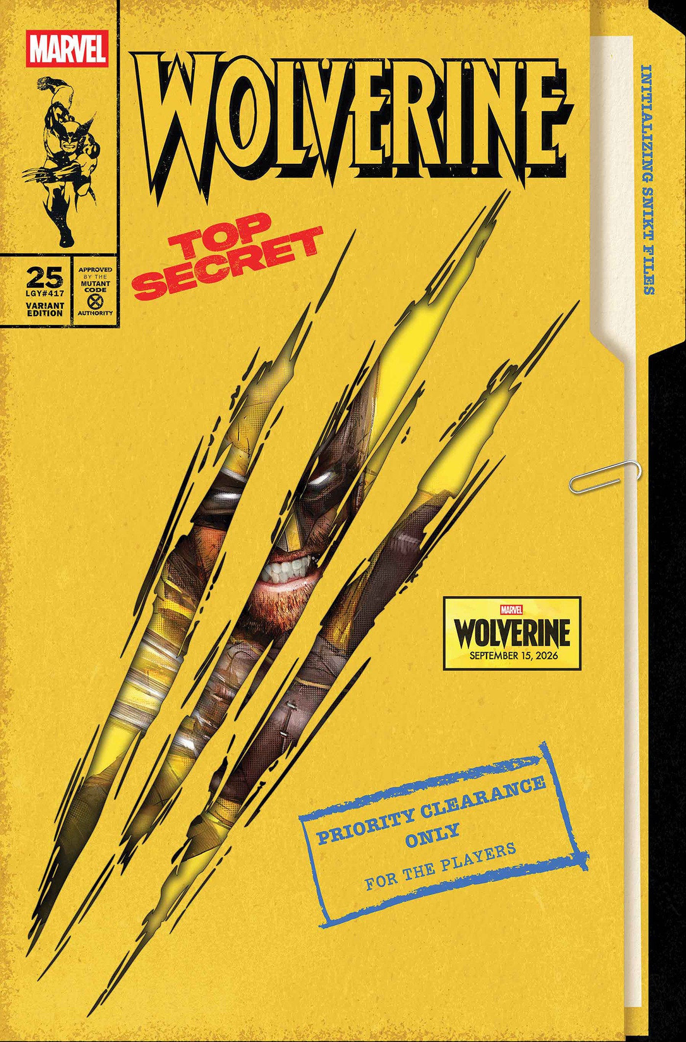 WOLVERINE #25 JOCK MARVEL GAMES VAR CVR D
