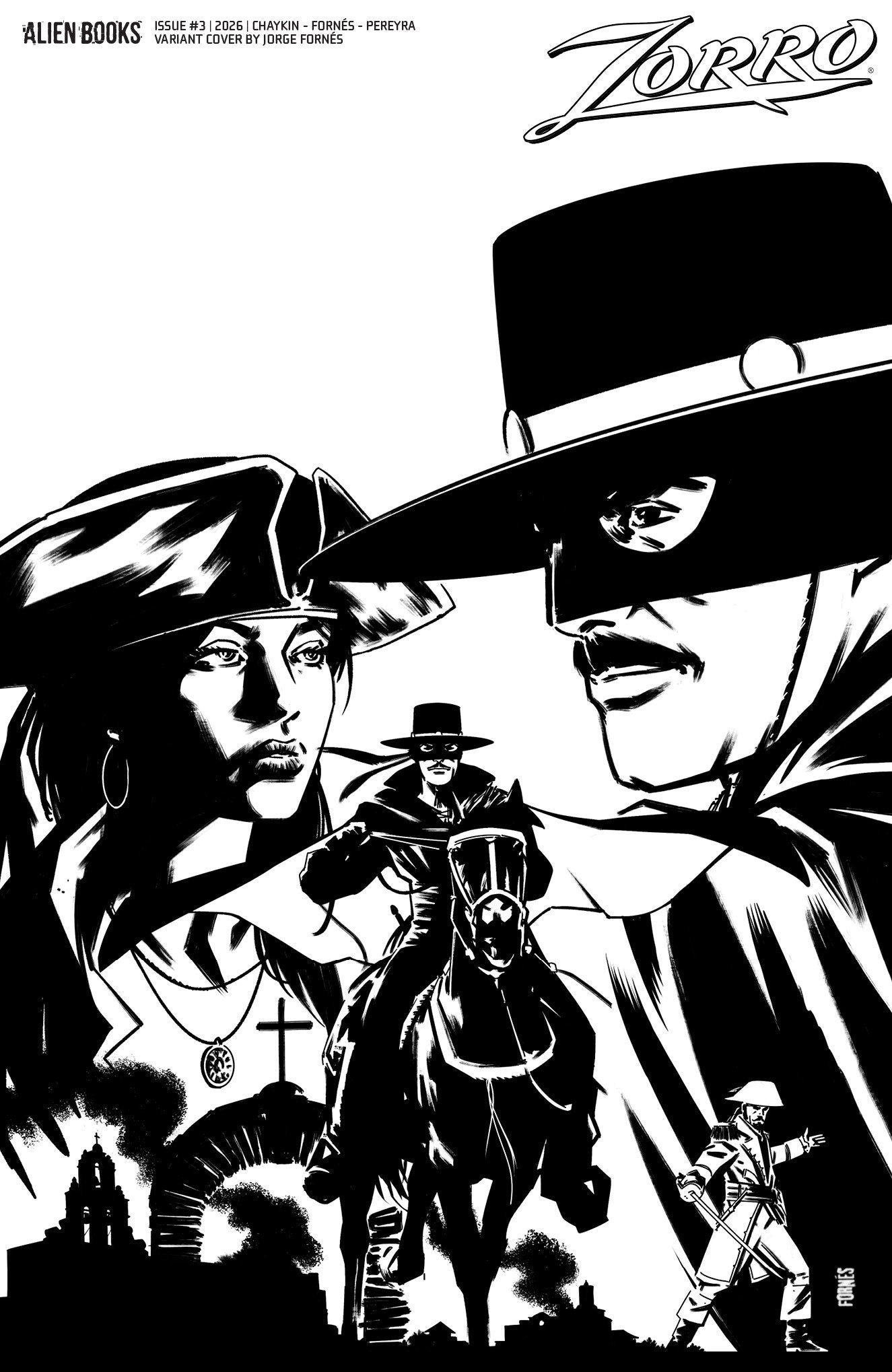 ZORRO #3 VAR D FORNS BW CVR D