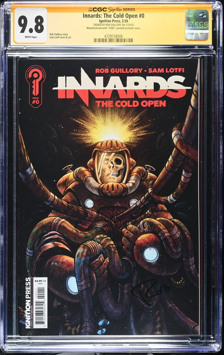 CGC 9.8 Innards #0 ComicsPro Exclusive Lotfi Cover CGC Signature Series witnessed the Rob Guillory signing on 3/14/26 - CGC 9.8 #: 4729158007