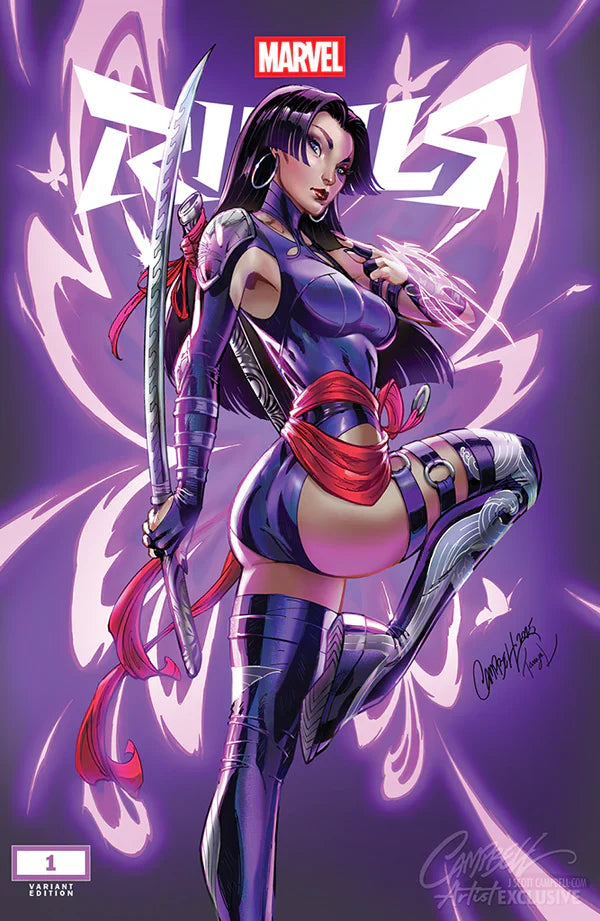 Marvel Rivals #1 JSC J Scott Campbell Exclusive A Cvr Psylocke Variant LTD to 3,000 SIGNED W/ COA
