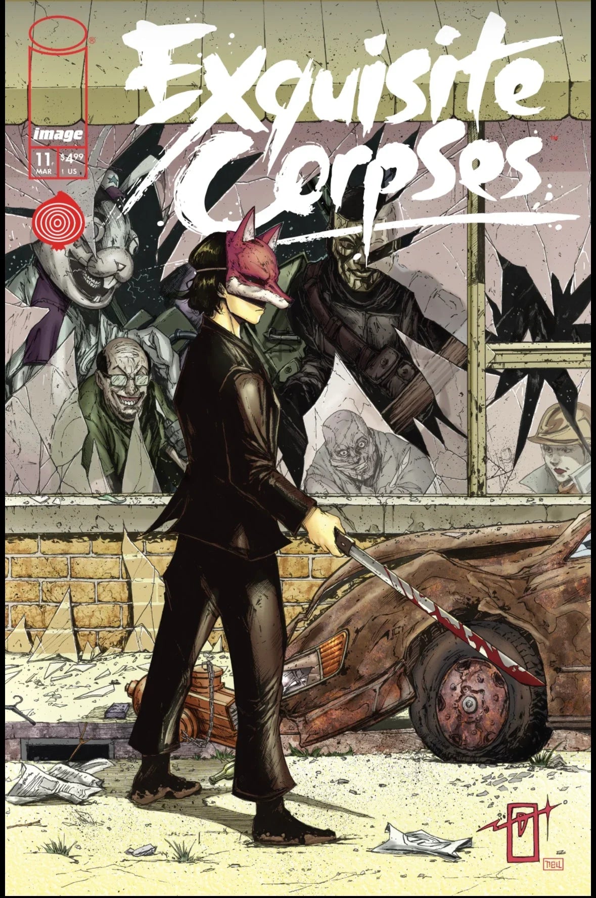 EXQUISITE CORPSES #11 Jonathan Uribe WALKING DEAD #1 HOMAGE "MEGACON EXCLUSIVE"