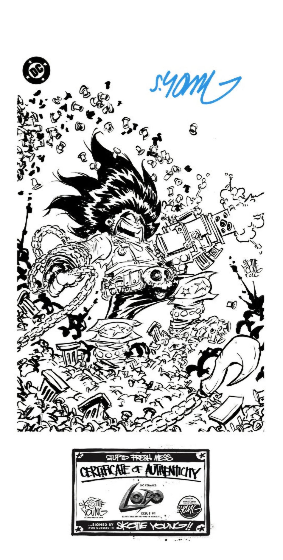 Lobo #1 Skottie Young Exclusive Variant Limited to 1,000 Copies Signed w/ COA