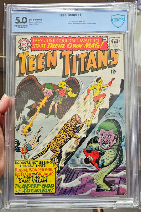 CBCS 5.0 Teen Titans #1 Teen Titans join the Peace Corps Damage to Case