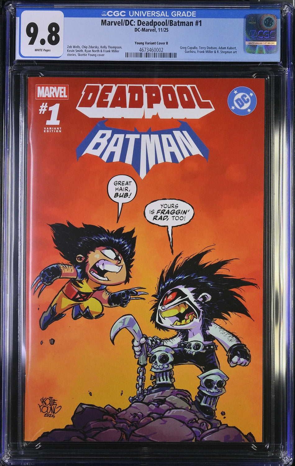 CGC 9.8 Deadpool/Batman #1 Skottie Young Exclusive Variant LTD 3,000 Copies