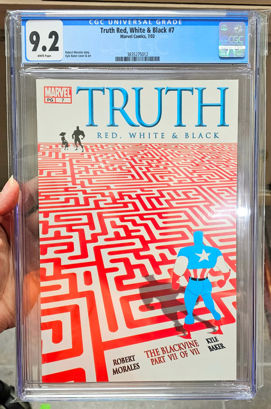 CGC 9.2 Truth Red, White & Black #7 1st Appearance Isaiah Bradley