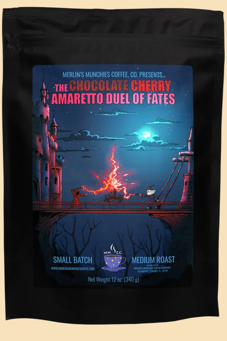 DECAF Chocolate Cherry Amaretto Duel of Fates 12 oz - Whole Bean