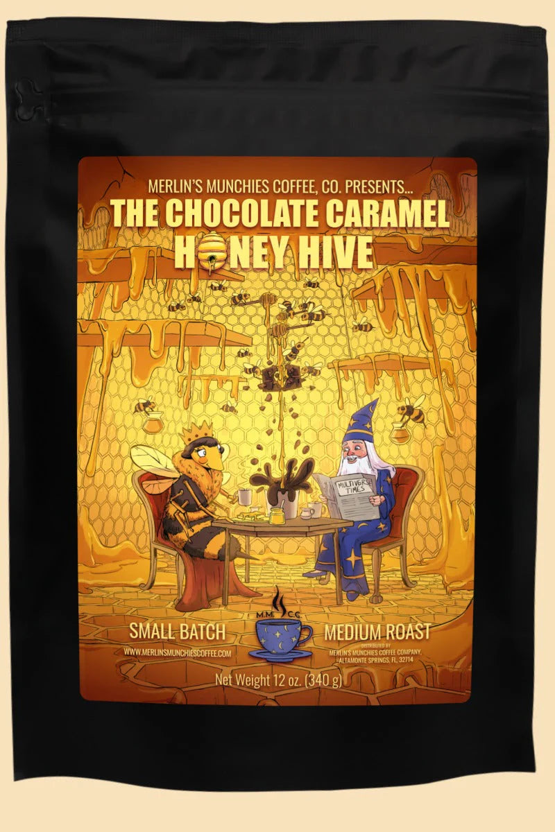 DECAF Chocolate Caramel Honey Hive 12oz - Ground