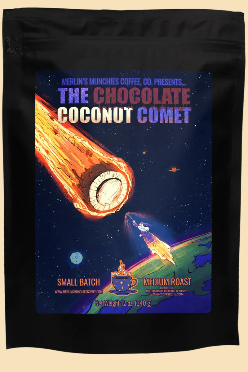 DECAF Chocolate Coconut Comet 12 oz - Whole Bean