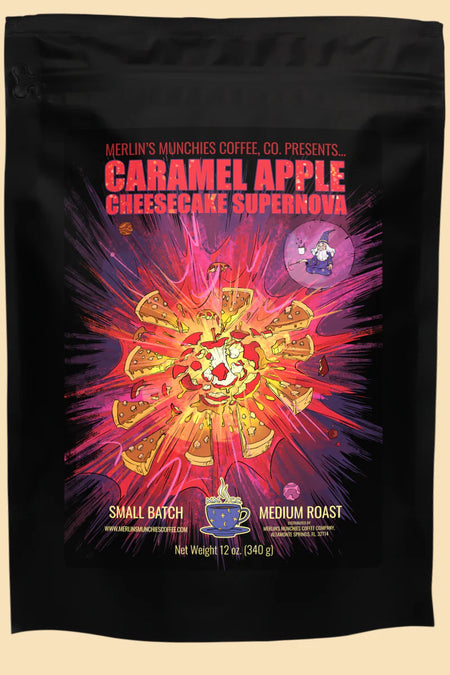 DECAF Caramel Apple Cheesecake Supernova 12 oz - Whole Bean