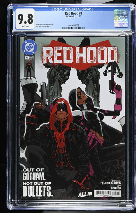 CGC 9.8 Red Hood #1 CVR A Jeff Spokes CANCELLED