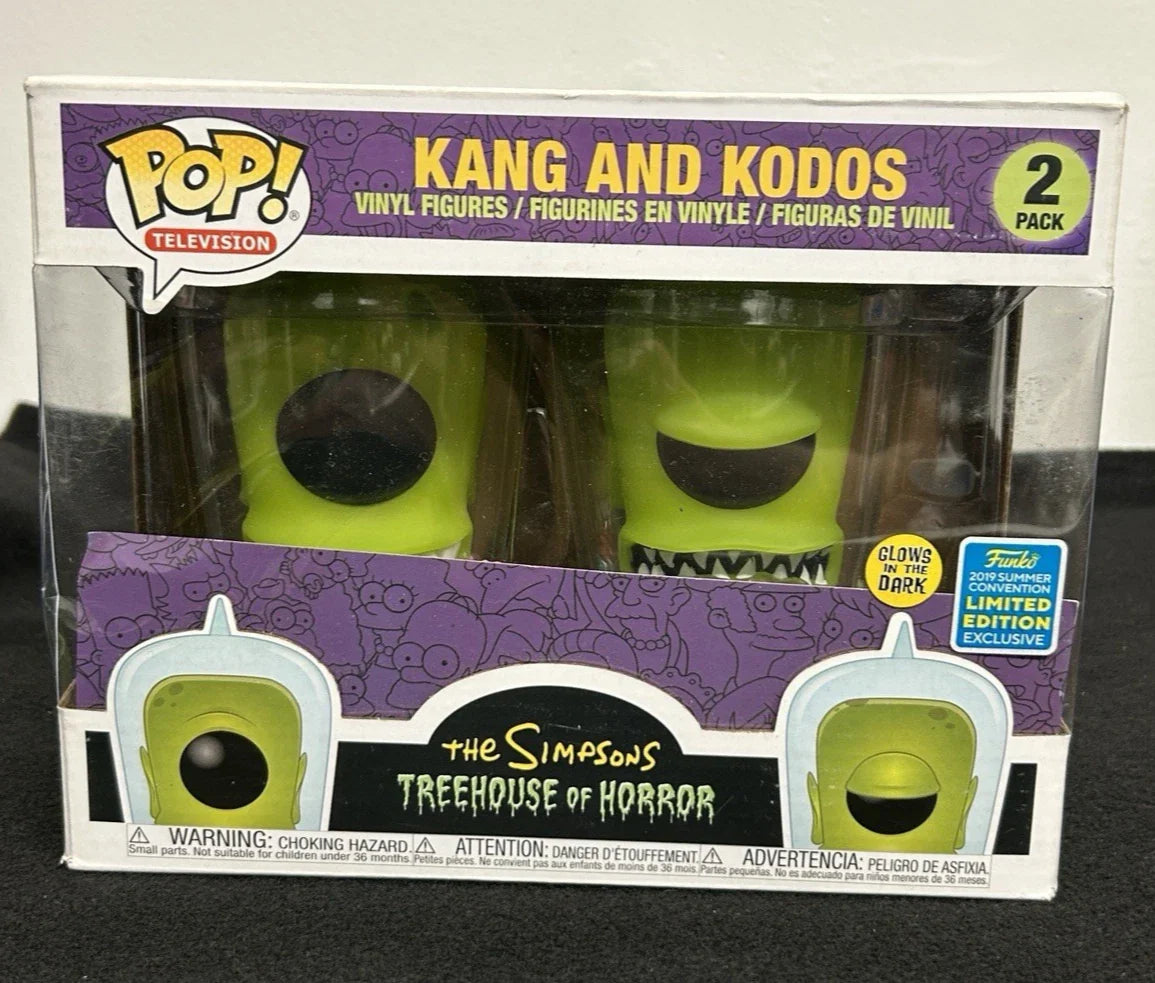 Funko Pop! Television The Simpsons Kang And Kodos #2 Pack SDCC 2019 Exclusive GITD