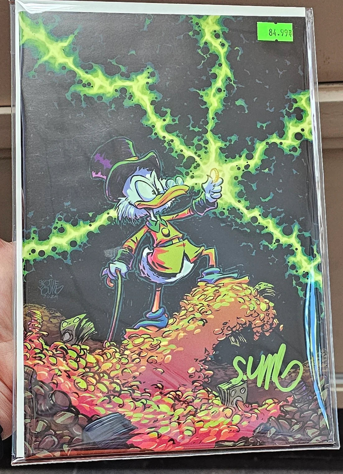 Uncle Scrooge and the Infinity Dime #1 Skottie Young Virgin SIGNED with COA - NM Near Mint