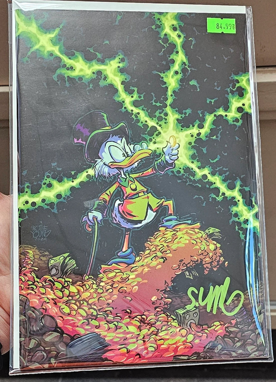 Uncle Scrooge and the Infinity Dime #1 Skottie Young Virgin SIGNED with COA - NM Near Mint