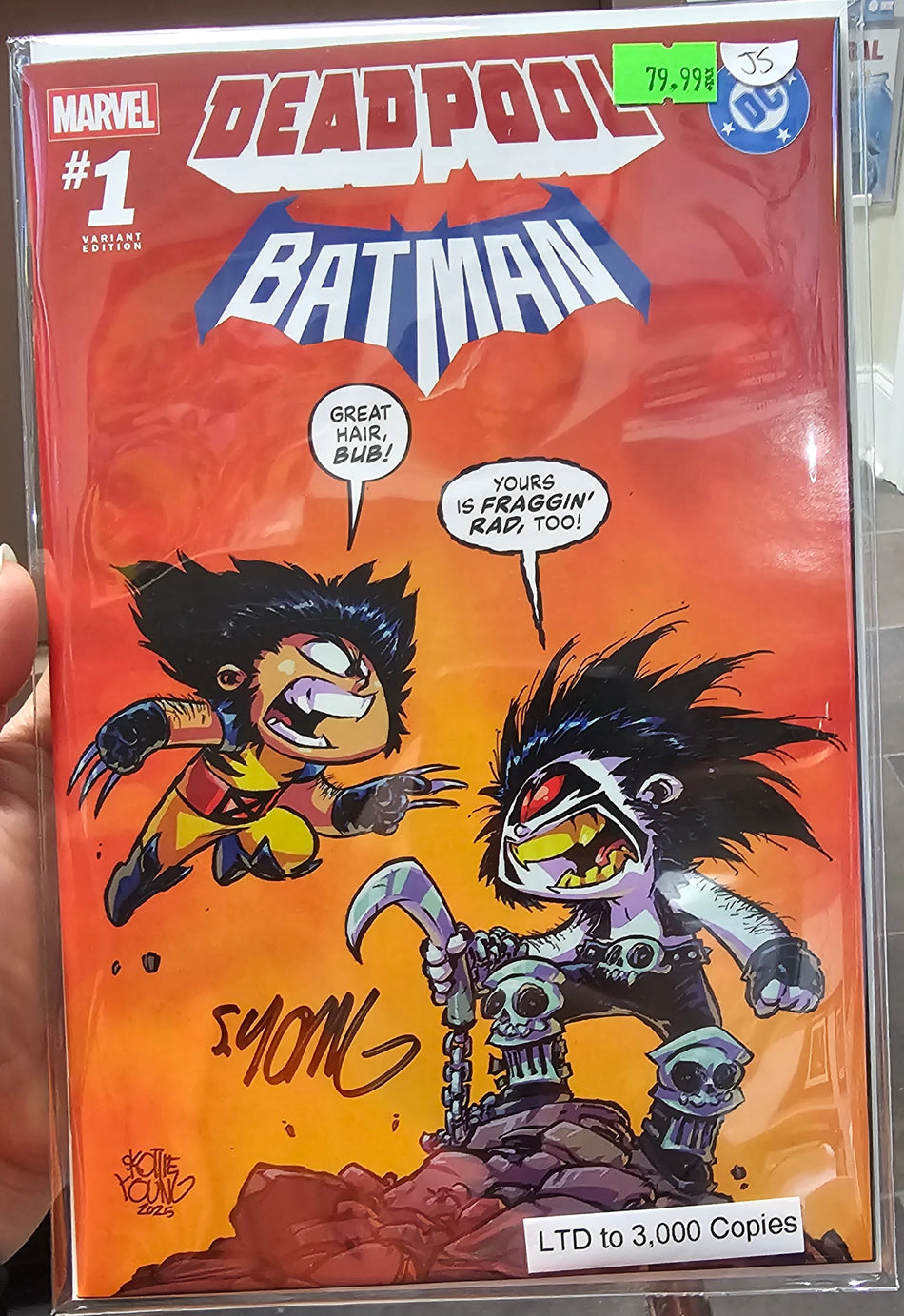 Deadpool/Batman #1 Skottie Young Exclusive Variant SIGNED LTD 3,000 Copies
